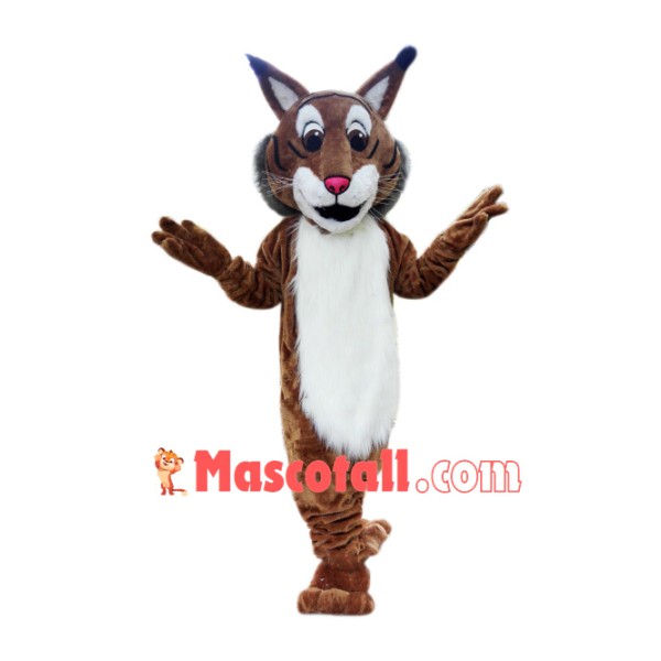 Superb Friendly Bobcat Mascot Costume
