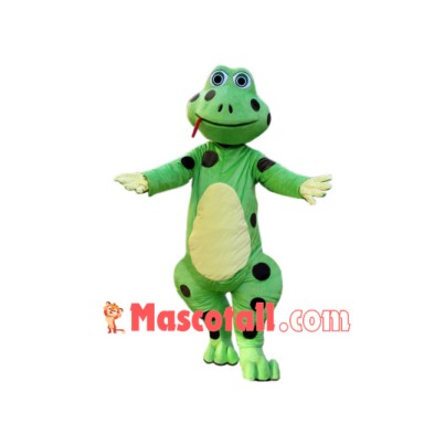 Wild Green Frog Mascot Costume
