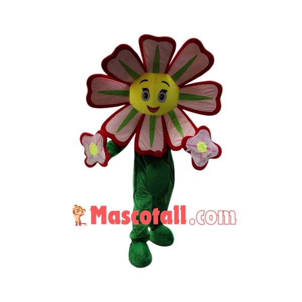 Red Flower Mascot Costume