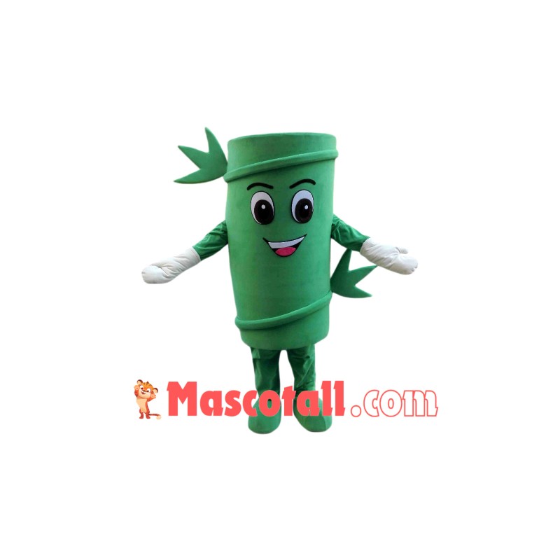 Green Bamboo Mascot Costume