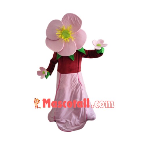 Pink Flower Mascot Costume