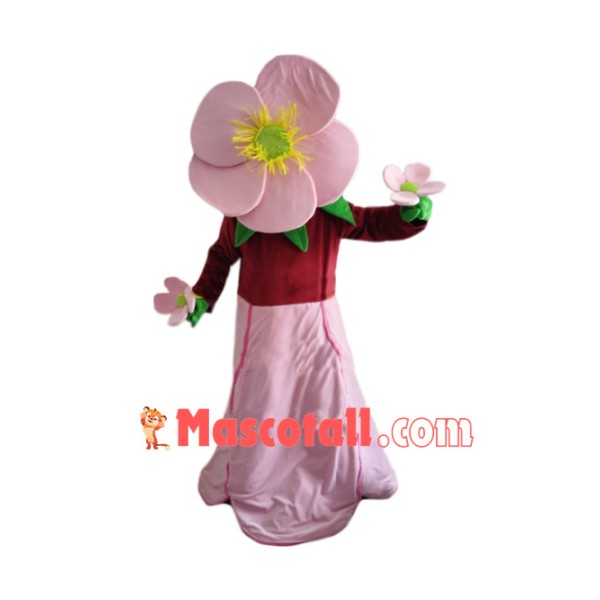 Pink Flower Mascot Costume