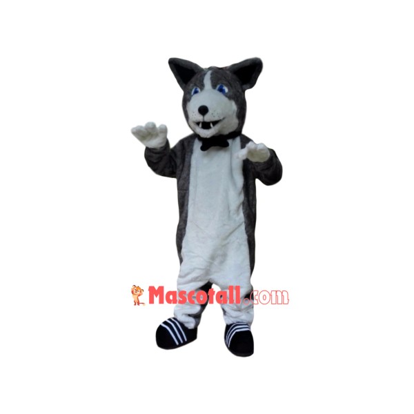 Superb Husky Mascot Costume