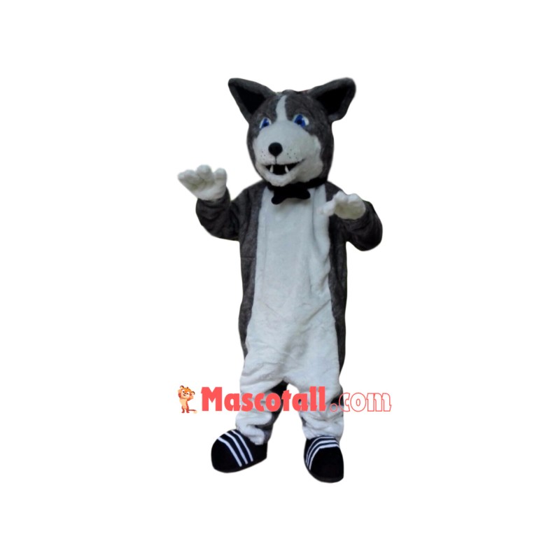 Superb Husky Mascot Costume