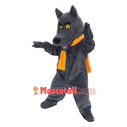 Superb Grey Wolf Mascot Costume