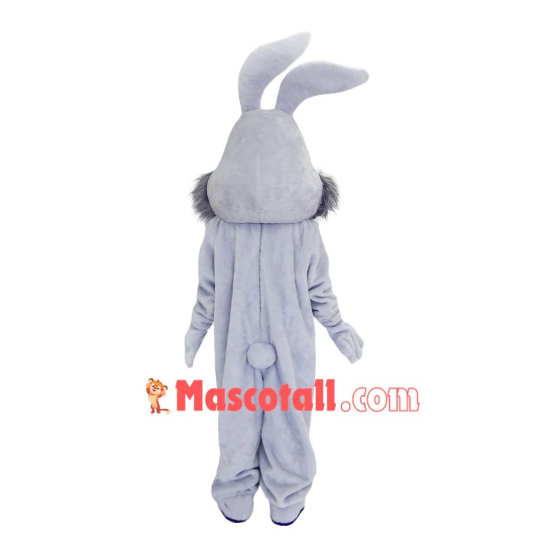 Superb Grey Bunny Mascot Costume