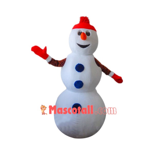 Superb Christmas Snowman Mascot Costume