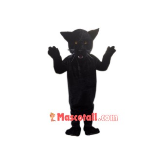 Superb Black Leopard Mascot Costume