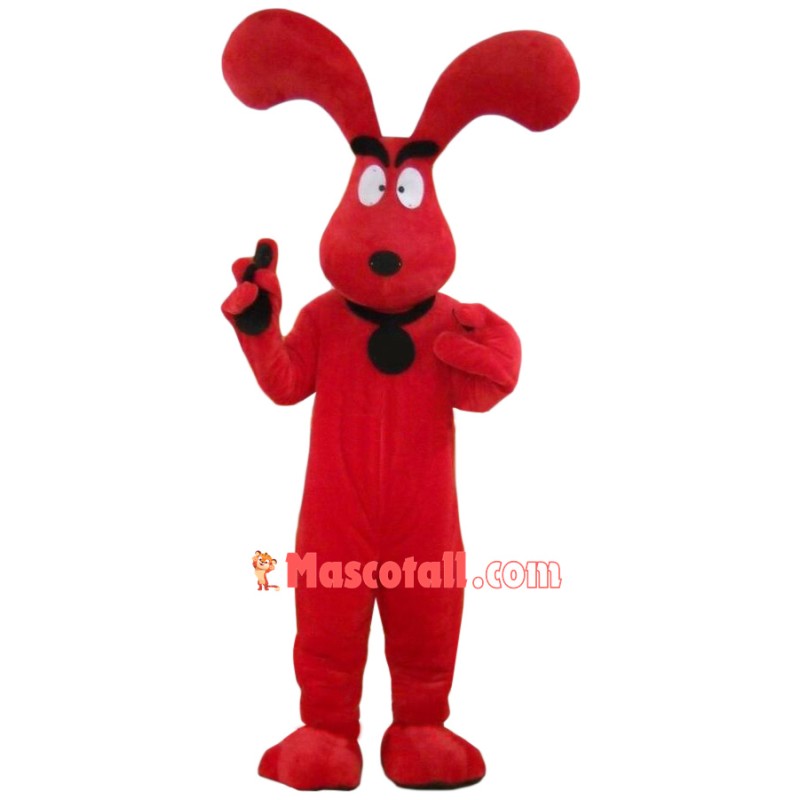 Super Red Dog Mascot Costume
