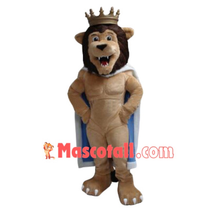 Power King Lion Mascot Costume