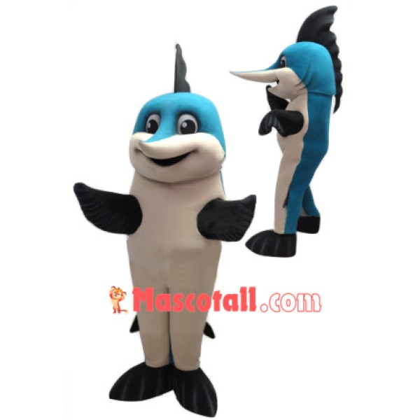 Blue Marlin Fish Mascot Costume