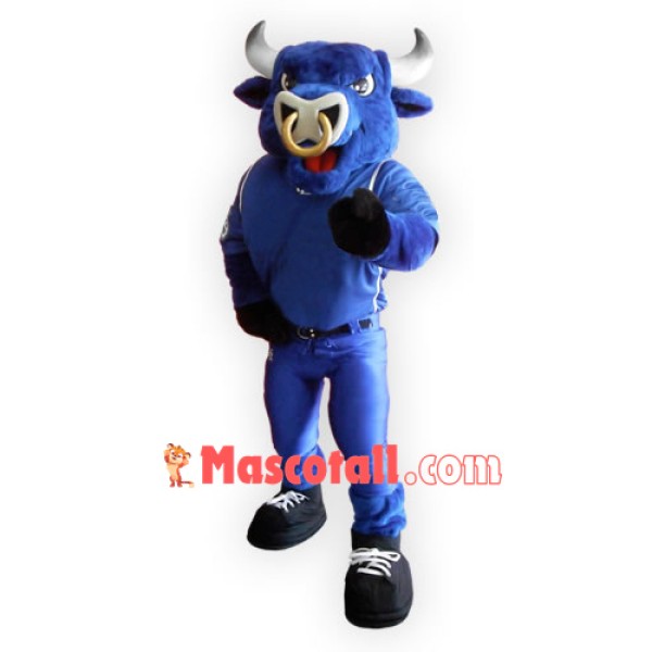 Superb Blue Bull Mascot Costume
