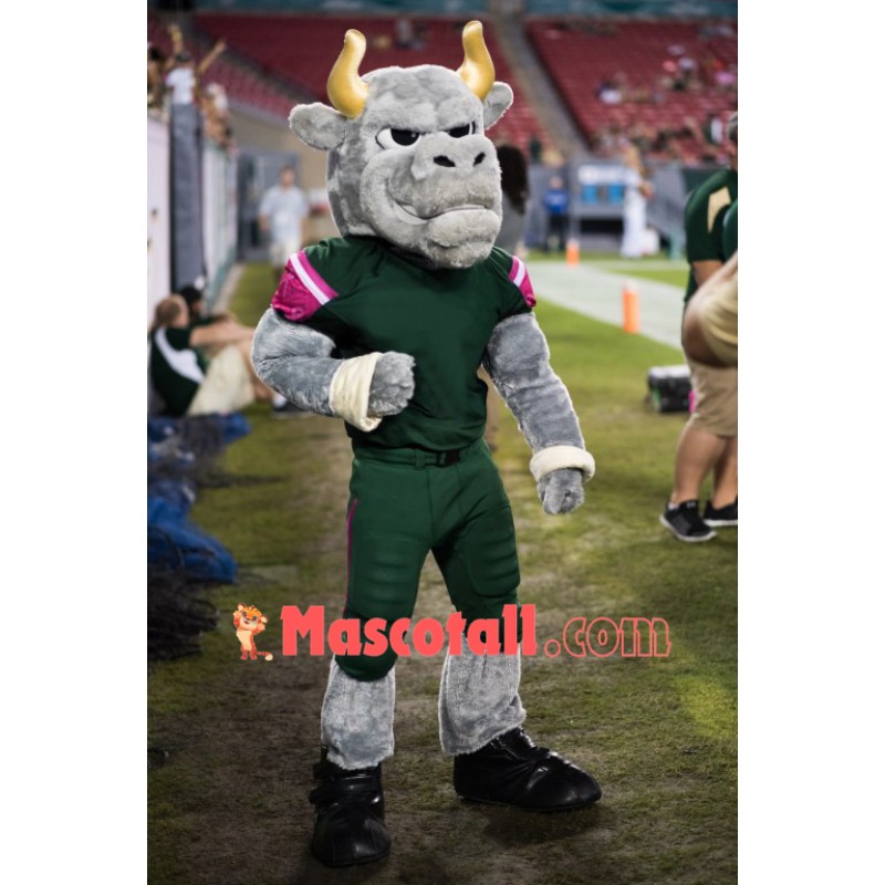 Superb Sport Bull Mascot Costume