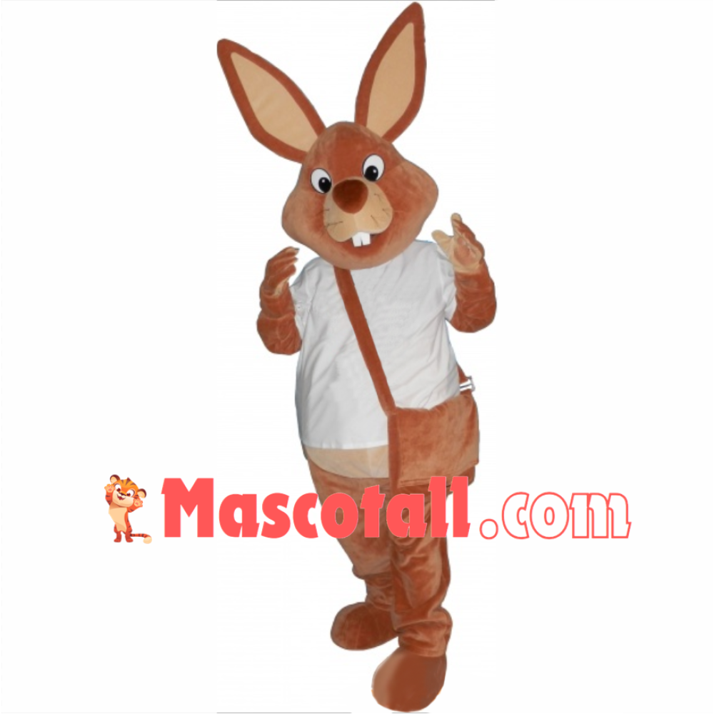 Superb Brown Rabbit Mascot Costume