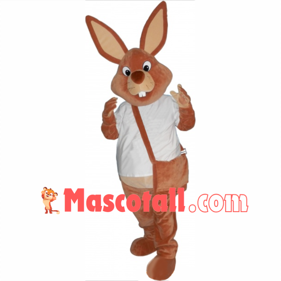 Superb Brown Rabbit Mascot Costume