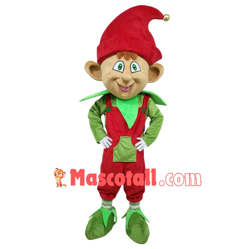 Superb Lightweight Christmas Elf Mascot Costume