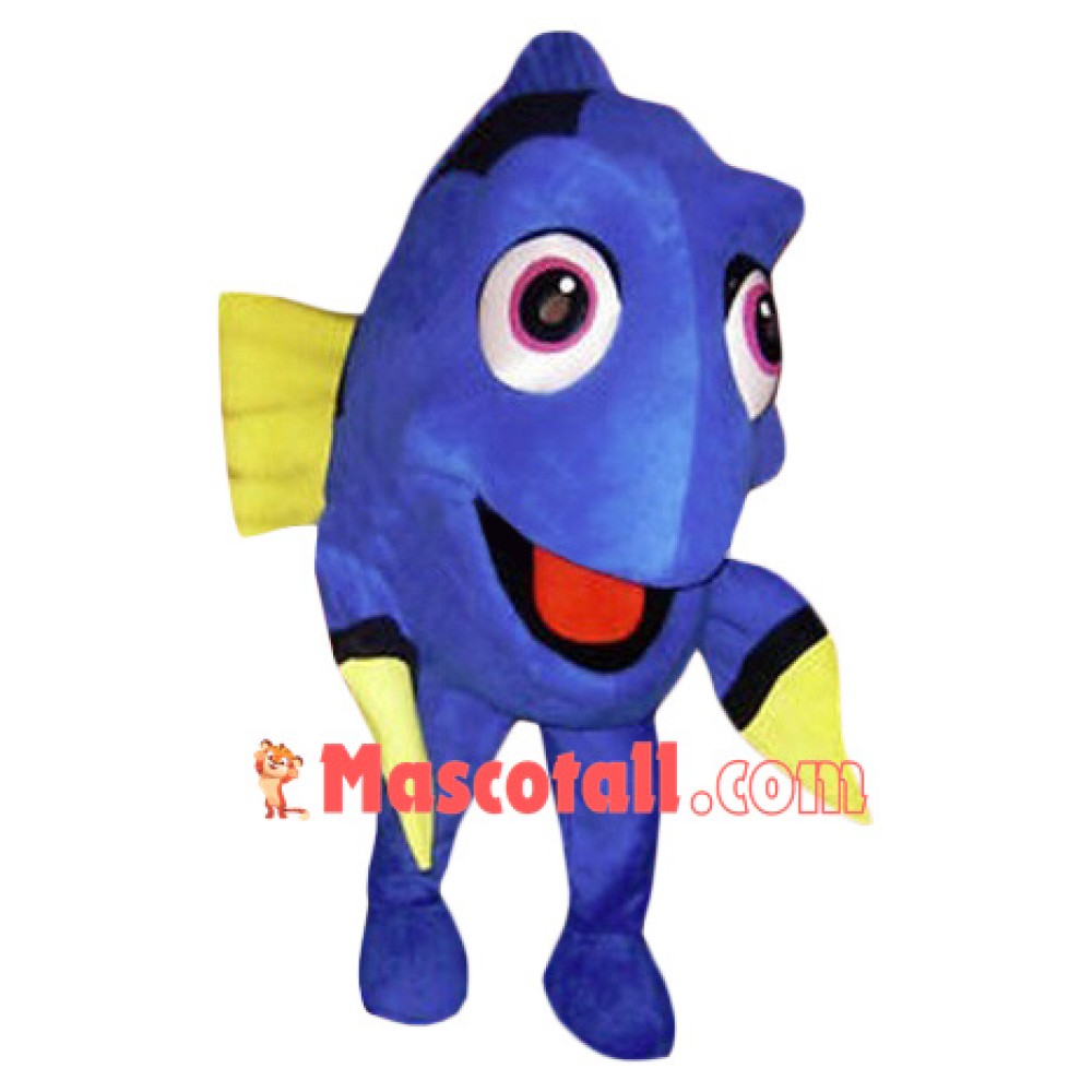 Blue Fish Dory Mascot Costume