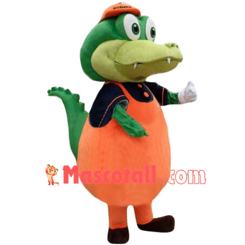 Little Green Dinosaur Mascot Costume