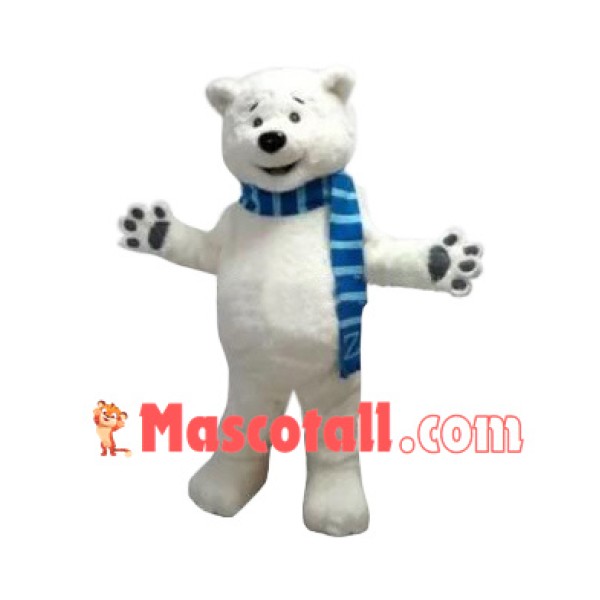 Superb Lightweight Polar Bear Mascot Costume