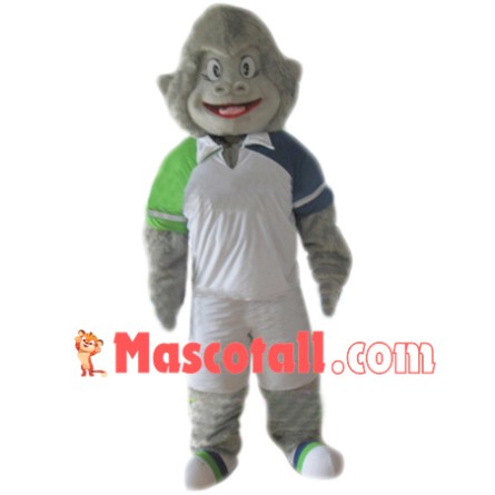 Sport Grey Gorilla Mascot Costume