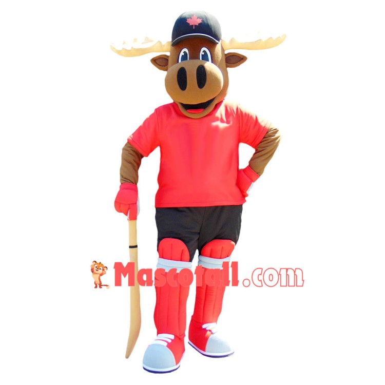 Superb Sport Moose Mascot Costume