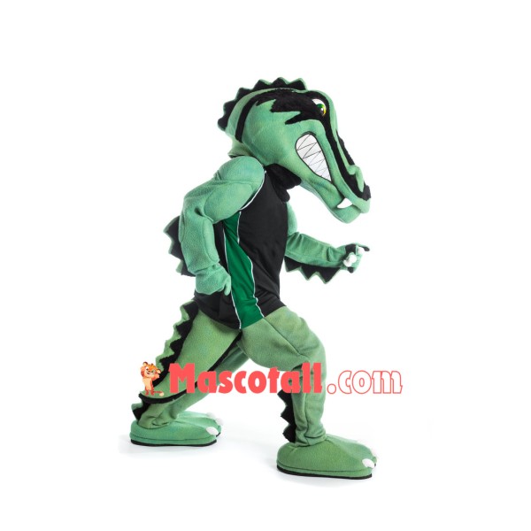 Sport Green Gator Mascot Costume