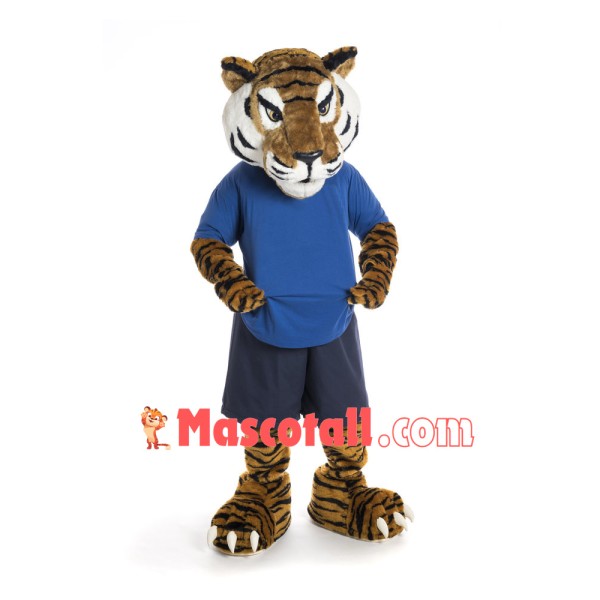 Superb Sport Tiger Mascot Costume