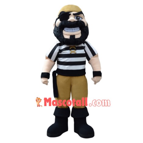 Superb Pirate Mascot Costume