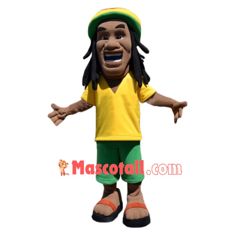 Passionate Football Man Mascot Costume