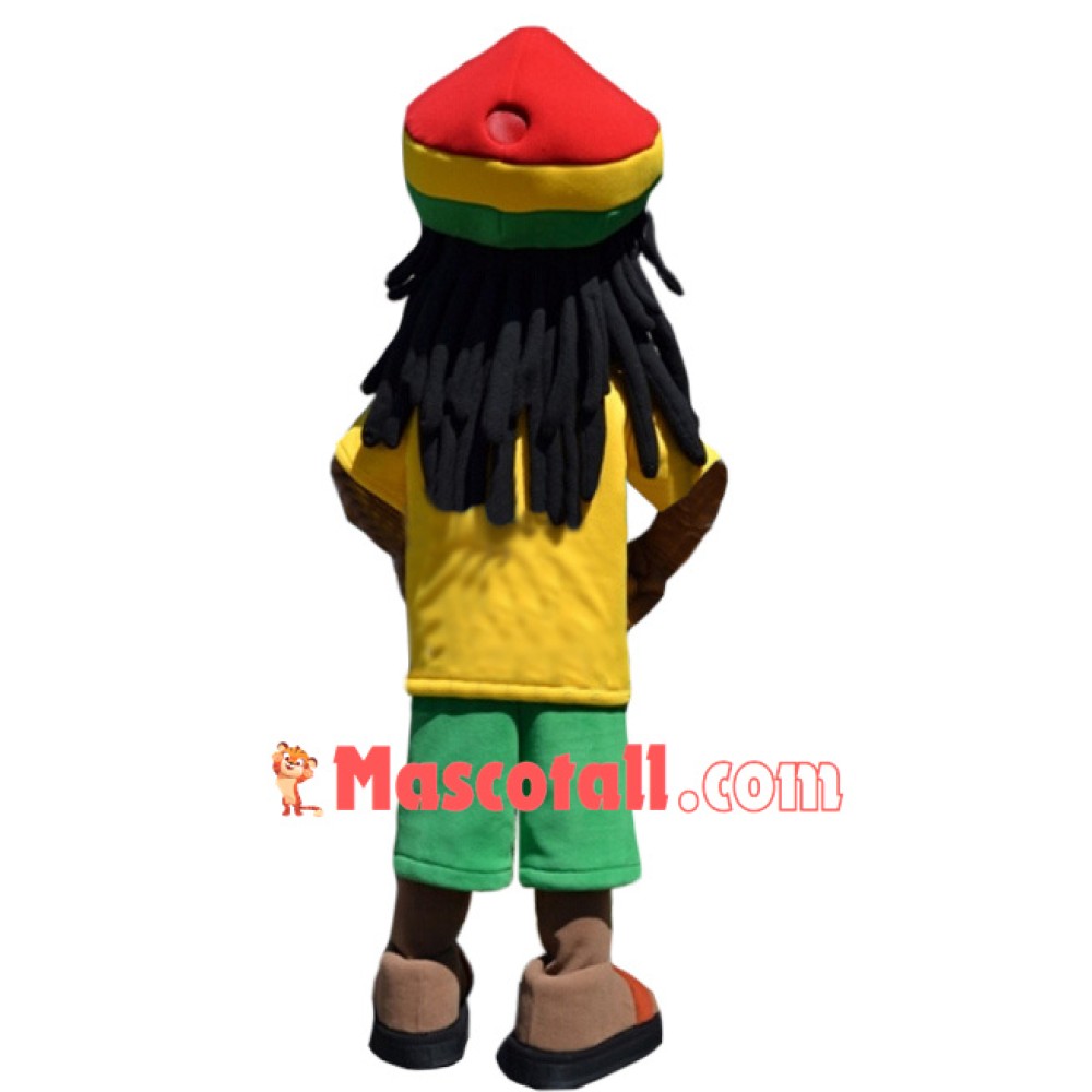 Passionate Football Man Mascot Costume