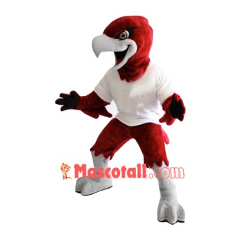 Red Fierce Eagle Mascot Costume