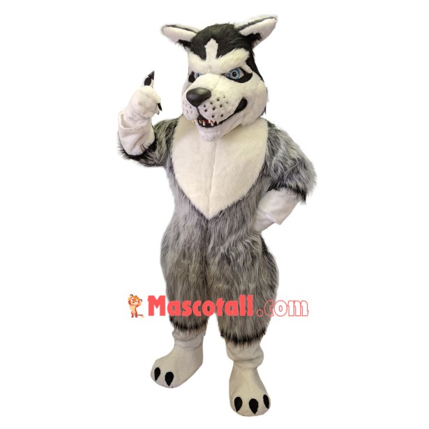 Fierce Wild Wolf Mascot Costume