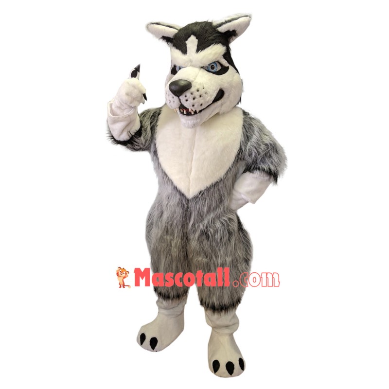 Fierce Wild Wolf Mascot Costume