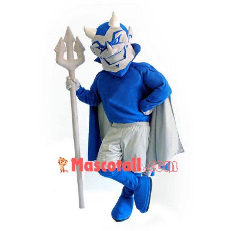Superb Lightweight Blue Devil Mascot Costume