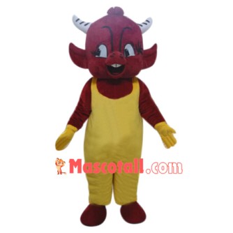 Red Devil Boy Mascot Costume