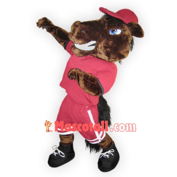 College Sport Horse Mascot Costume
