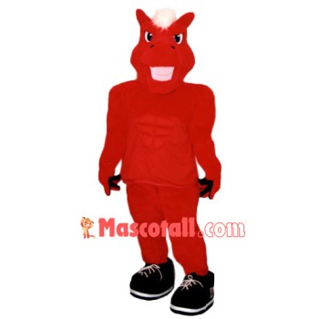 Red Horse Mascot Costume