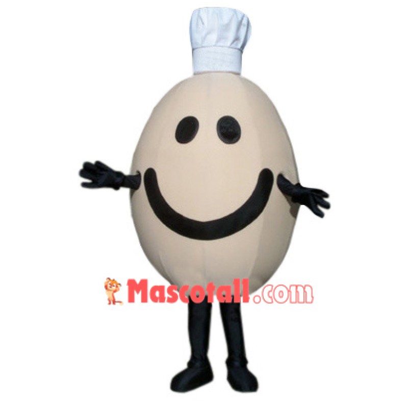 Chef Egg Mascot Costume