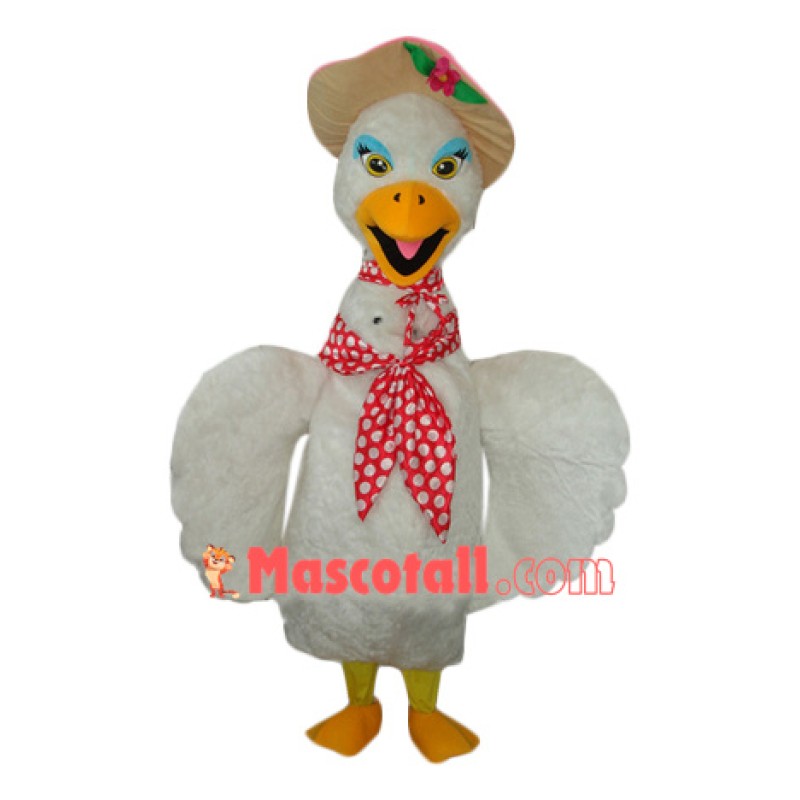 Beautiful Swan Mascot costume