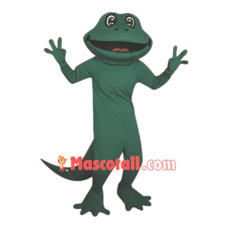 Happy Realistic Frog Mascot Costume