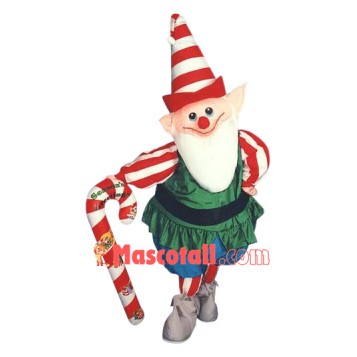 Happy Christmas Elf Mascot Costume