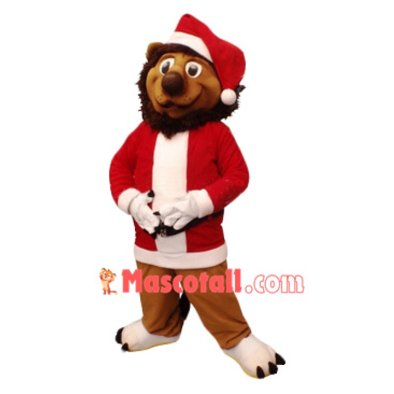 Christmas Lion Mascot Costume