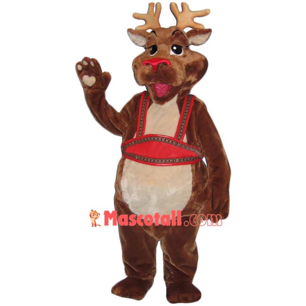 Superb Christmas Reindeer Mascot Costume