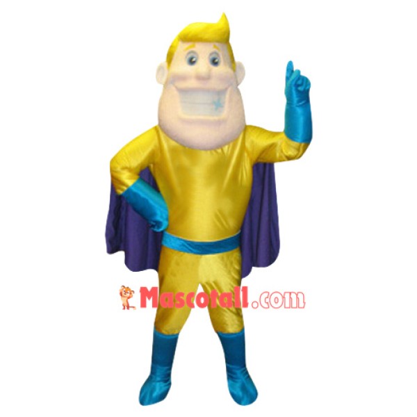 Super Man Hero Mascot Costume