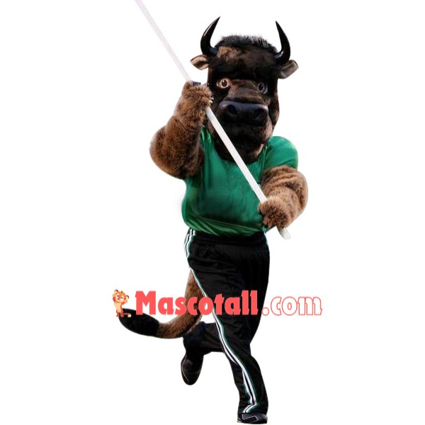 Superb Sport Buffalo Mascot Costume