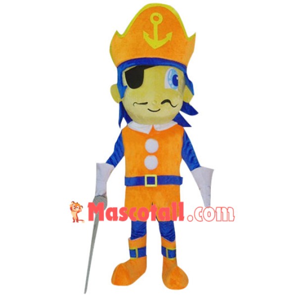 Affordable Pirate Boy Mascot Costume
