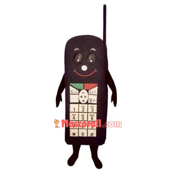 Black Cell Phone Mascot Costume