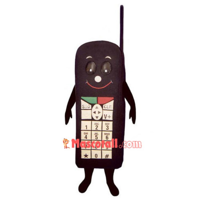 Black Cell Phone Mascot Costume
