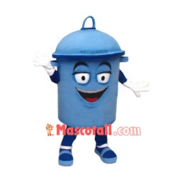 Blue Bin Mascot Costume