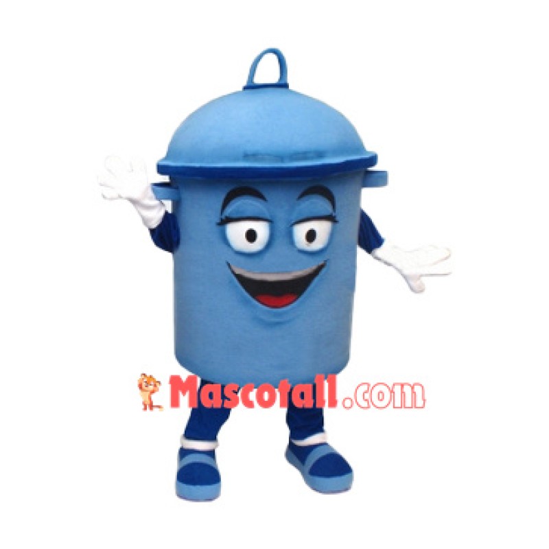 Blue Bin Mascot Costume
